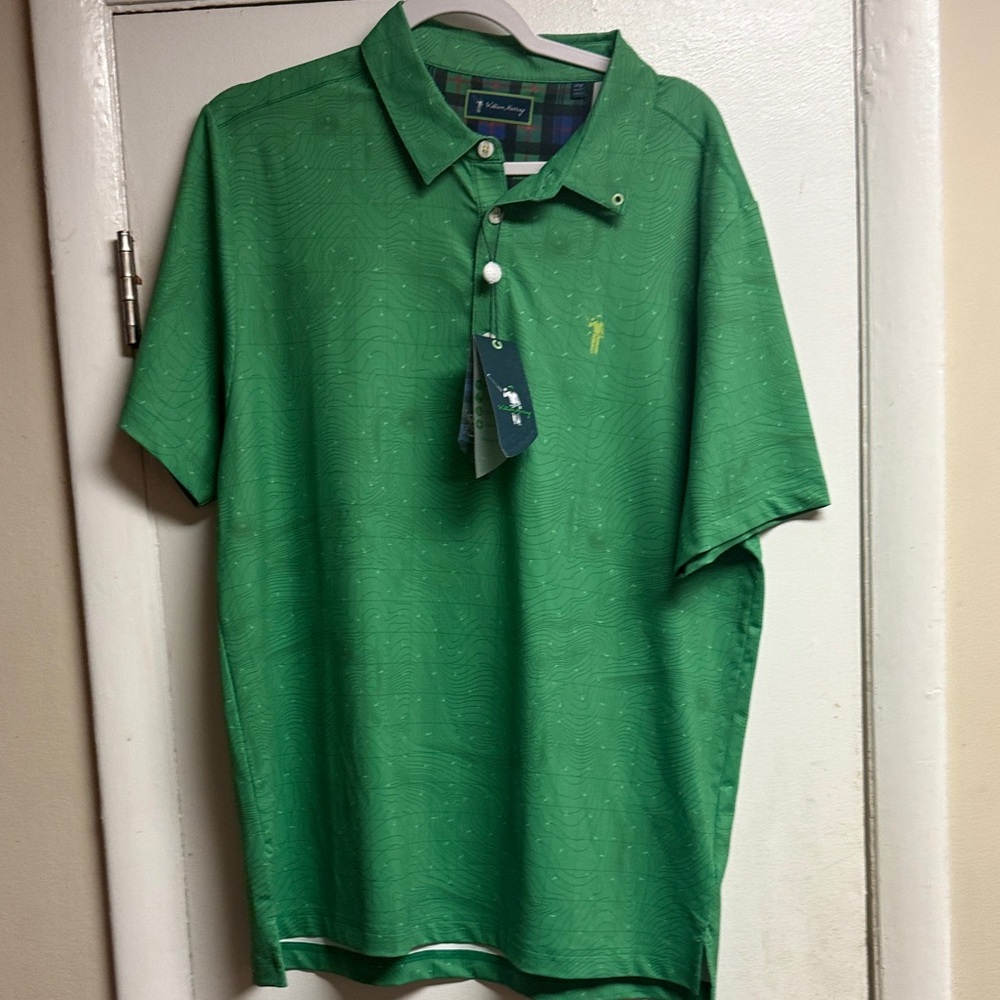 William Murray Golf Vibrant Green Polo Shirt
